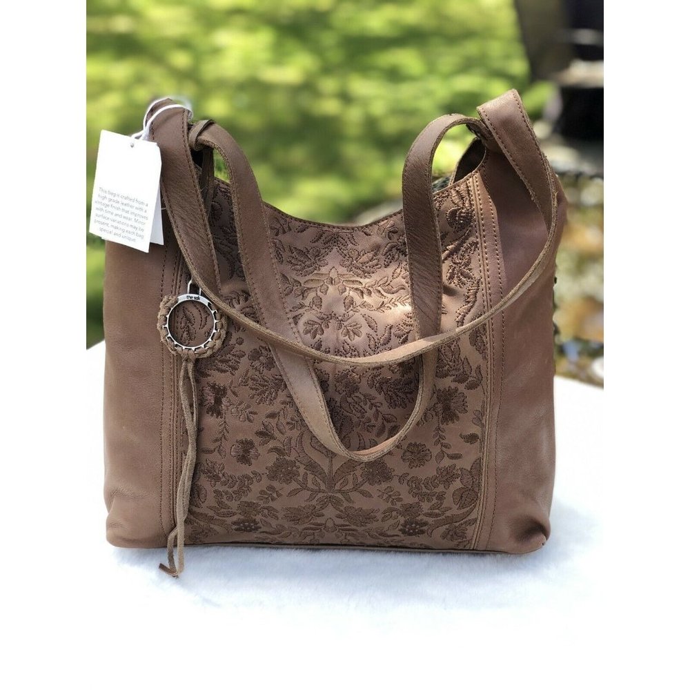 The Sak Huntley Hobo Large Brown Bag Shoulder Bag